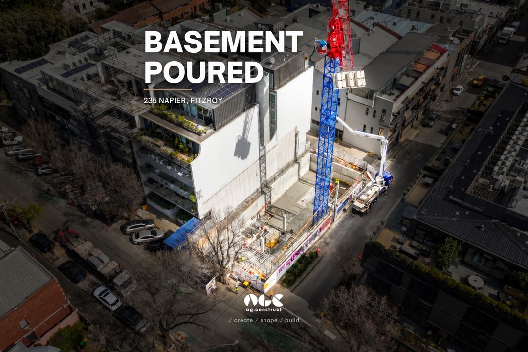 Another major stage complete at 235 Napier, with the basement slab now poured and the below-ground structure continuing to take sh…